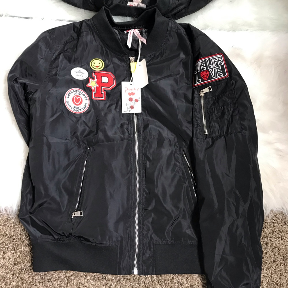 Black Bomber Jacket